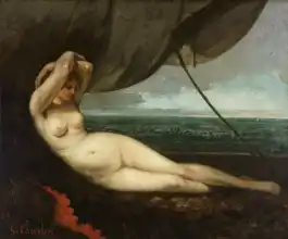 Courbet, Gustave: Ženský akt u moře