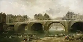 Robert, Hubert: Bourání domů na Pont Notre Dame
