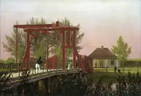 Købke, Christen: Severní padací most do Citadely v Kodani