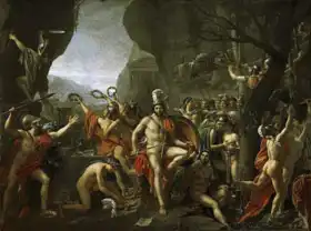 David, Jacques-Louis: Leonidas u Thermopyl