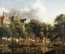 Heyden, Jan van der: Herengracht v Amsterdamu