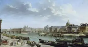 Raguenet, Jean-Baptiste: View of Paris, Ile de la Cité