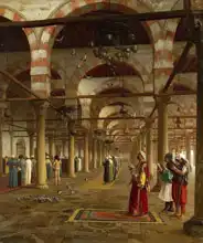 Gérôme, Jean-Léon: Modlitba v mešitě