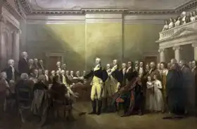 Trumbull, John: Generál George Washington odstupuje