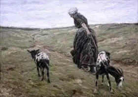 Liebermann, Max: Žena a její kozy v dunách