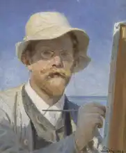 Krøyer, Peder Severin: Autoportrét v klobouku