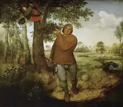 Brueghel, Pieter (st.): Rolník a zloděj ptačích hnízd