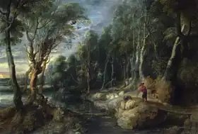 Rubens, Peter Paul: Pastýř se svým stádem v lesnaté krajině