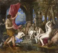 Tizian: Diana a Actaeon