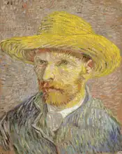 Gogh, Vincent van: Autoportrét ve slaměném klobouku