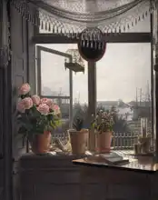 Rørbye, Martinus: Pohled z okna malířova bytu