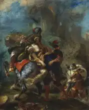 Delacroix, Eugene: Únos Rebeky
