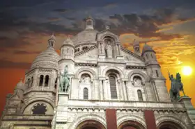 Neznámý: Montmartre v Paříž, Bazilika Nejsvětějšího Srdce Ježíšova