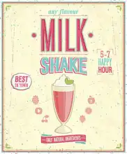 Neznámý: Vintage MilkShake poster