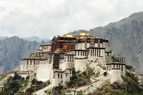 Neznámý: Palác Potala ve Lhase, Tibet