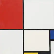 Mondrian, Piet: Kompozice č. III v červené, modré, žluté a černé