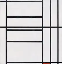 Mondrian, Piet: Kompozice č. v červené a šedé