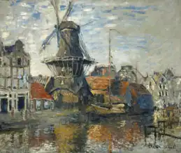 Monet, Claude: Větrný mlýn, Amsterdam