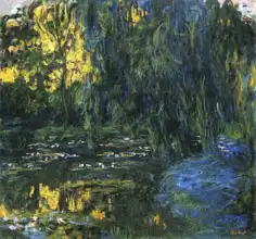 Monet, Claude: Smuteční vrba a leknínové jezírko