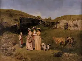 Courbet, Gustave: Ženy dávající almužnu malé pasačce