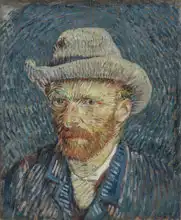 Gogh, Vincent van: Autoportrét v plstěném klobouku