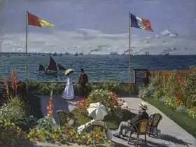 Monet, Claude: Terrace at Sainte-Adresse