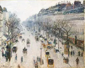 Pissarro, Camille: The Boulevard Montmartre za zimního rána