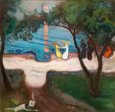 Munch, Edward: Dancing on the shore