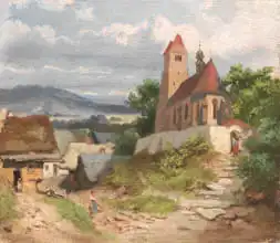 Mánes, Josef: Venkovský kostelík