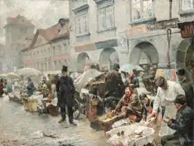 Marold, Luděk: Vaječný trh v Praze - Z trhu