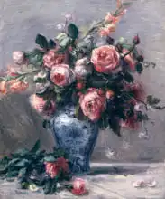 Renoir, Auguste: A vase of roses