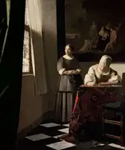 Vermeer, Jan: Woman writing a letter