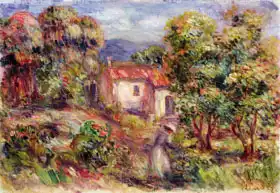 Renoir, Auguste: Trhání květin v zahradě Les Colettesových v Cagnes