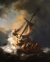 Rembrandt, van Rijn: Bouře na moři Galilejském