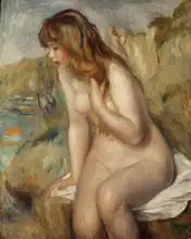 Renoir, Auguste: Dívka na kameni