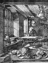 Dürer, Albrecht: Sv. Jeroným ve studovně