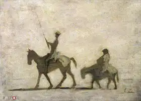 Daumier, Honore: Don Quixote and Sancho Panza