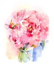 Keeling, Joh: Peony bouquet