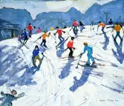 Macara, Andre: Busy Ski Slope, Lofer