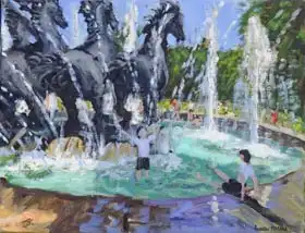 Macara, Andre: Four horses Fountain, Manezhnaya Square, Moscow