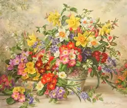 Williams, Albert: Spring flowers and Poole Pottery, No. 2