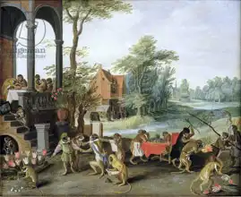 Brueghel, Jan (ml.): Satira bláznovství tulipánové horečky