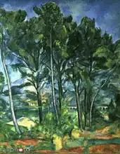 Cézanne, Paul: Aqadukt (Hory Sainte-Victoire skrz stromy)