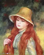 Renoir, Auguste: Dívka s dlouhými vlasy
