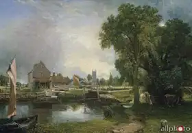 Constable, John: Dedham Lock and Mill