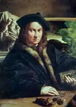 Parmigianino: Portrait of a gentleman wearing a beret