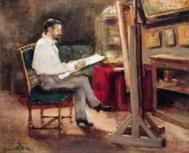 Caillebotte, Gustave: Artist Morot in his Studio