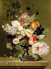 Snabille, Marie Geertruida: Still life with flowers