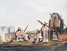 American School: Gauchos of Tucuman, reproduced from Vidal Picturesque Illustrations of Buenos Aires and Montevideo