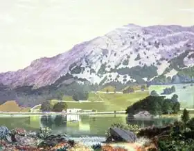 Grimshaw, John: Nab Scar from the South Side of Rydal Water - Heather in Bloom, September